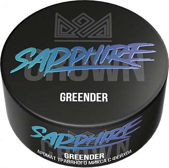 Табак Sapphire Crown, 25гр "Greender / Травяной микс и фейхоа"
