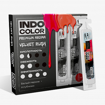 Ароматизатор IndoColor "Velvet Rush / Белый персик, клубника" 13мл