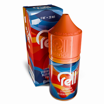 Жидкость для ЭСДН RELL ORANGE "Клубника Черника" 28мл 0мг.