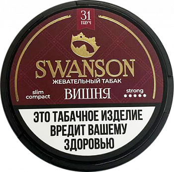 Жевательный табак SWANSON Slim Compact STRONG "Вишня"