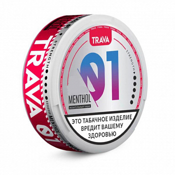 Жевательный табак TRAVA STRONG "MENTHOL"