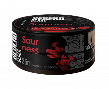 Табак Sebero Black, 25гр "Sourness / Кислая клюква"