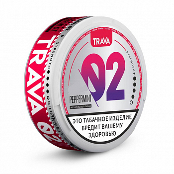 Жевательный табак TRAVA STRONG "PEPPERMINT"